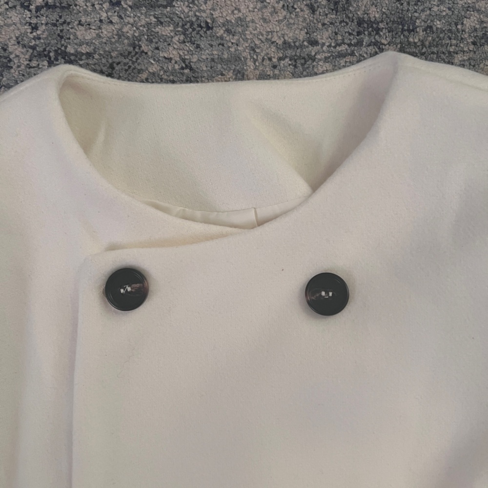 Elegant White Women's Coat